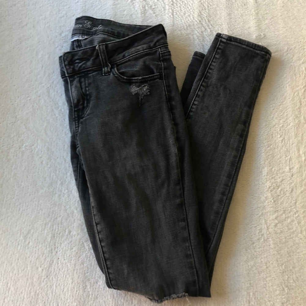AE black jeggings